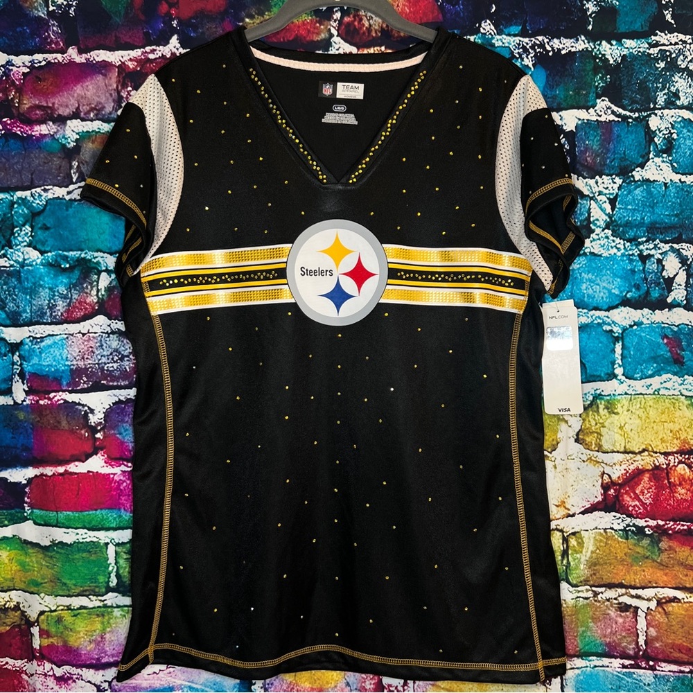 Pittsburgh Steelers Rhinestone Jersey [4R]